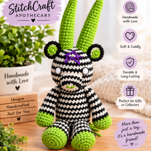 One-of-a-Kind Handmade Crochet Friend 💚