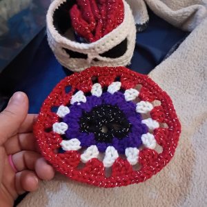 Skull Coasters and Holder